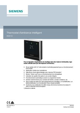 Telechargement documentation technique - [Thermostat d'ambiance