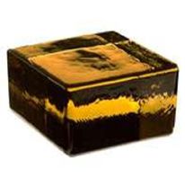 Brique de verre 100% compacte | Terre De Sienne Quadrato