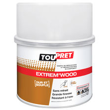 Mastic bi-composant pour réparation sur bois exposé | Toupret Extrem'Wood