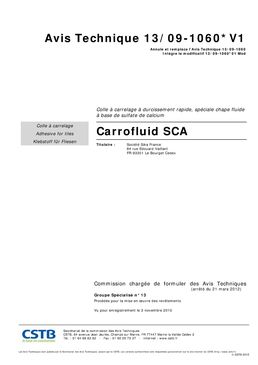 Mortier-colle fluide à prise rapide spécial chape anhydrite | CARROFLUID SCA