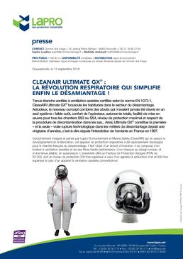 Tenue étanche ventilée pour désamiantage | CleanAIR Ultimate GX