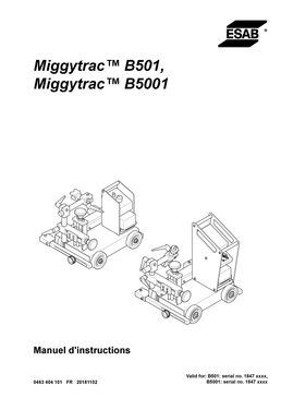 Tracteur compact de soudage | MIGGYTRAC B501