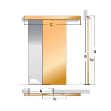 Solution pour faire coulisser les portes à l’extérieur du mur | Kit AppliSystem 