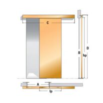 Solution pour faire coulisser les portes à l’extérieur du mur | Kit AppliSystem 