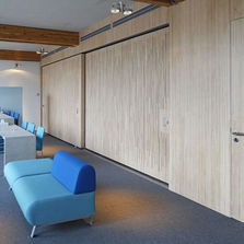 Cloison coulissante acoustique jusqu'à 45 dB avec cadre acier | Palace XXL