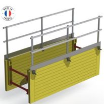 Garde-corps de blindage en aluminium à fixer pour circulations sécurisées sur chantiers | ANOXA 