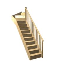 Escalier Faubourg quart tournant haut rampe Idéal | LAPEYRE SERVICES
