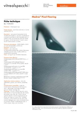 Verre antidérapant pour sols et escalier | Madras® Pixel Flooring