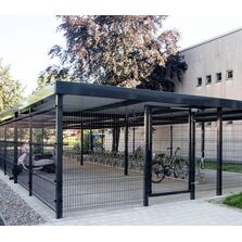 Abri-deux-roues pour vélo fermé sécurisé |type n° 5-LOCK / 5-LOCK-GREEN)