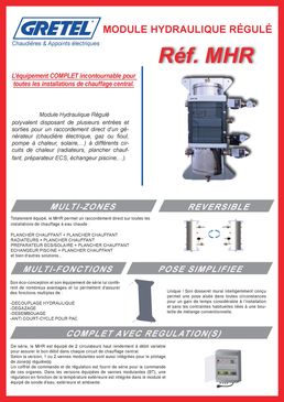 Module complet pour la distribution et la régulation d'eau chaude | Module Hydraulique Régulé MHR