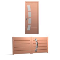 Porte et portail monobloc en aluminium pour habitation | Portes monobloc aluminium Modernes Harmonie