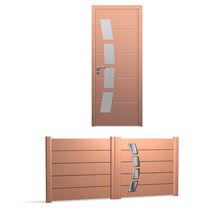 Porte et portail monobloc en aluminium pour habitation | Portes monobloc aluminium Modernes Harmonie
