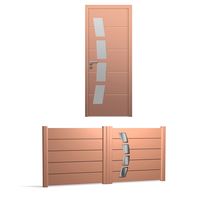 Porte et portail monobloc en aluminium pour habitation | Portes monobloc aluminium Modernes Harmonie