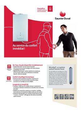 SAUNIER DUVAL | ThemaPlus Condens| Chaudières murales gaz condensation fabriquées en France | Chauffage et eau chaude mini-accumulée
