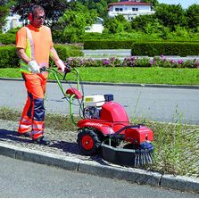 Brosse de désherbage pour voirie à guidon réglable | Agria 8100