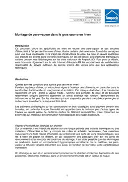 Pare-vapeur hygrovariable