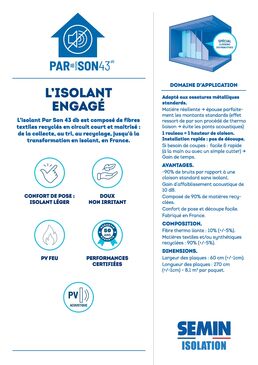 Isolant engagé SEMIN | PAR SON 43 