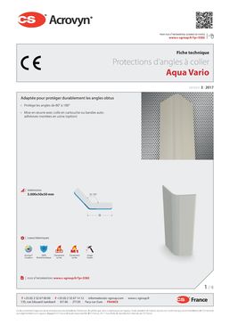Protection d'angles à coller | Série SO (Aqua Areta)