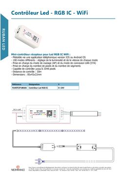 Contrôleur Led - RGB IC – WiFi | FLWIFI37100201