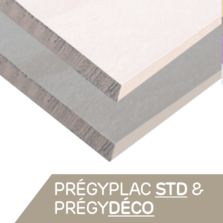 Plaques de plâtre BA 13 | SINIAT PRÉGYPLAC et PRÉGYDÉCO