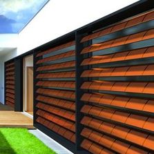 Lames brise-soleil automatiques à cellules PV en pérovskite | Lames BAPV