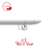 Main-courante tubulaire 38mm sans PVC | HR0-6N Acrovyn PVC-Free