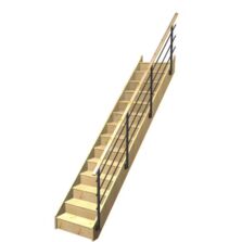 Escalier Faubourg droit rampe Evan | LAPEYRE SERVICES