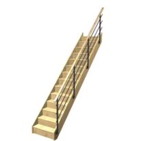 Escalier Faubourg droit rampe Evan | LAPEYRE SERVICES