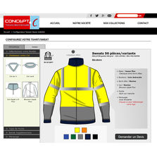 Configurateur de vêtement à maille haute visibilité | Configurateur 