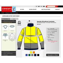 Configurateur de vêtement à maille haute visibilité | Configurateur 