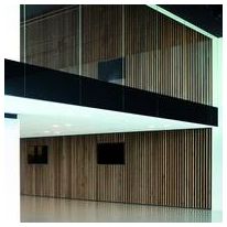 Panneau acoustique préfabriqué en lattes de bois massif | Lefcoustics