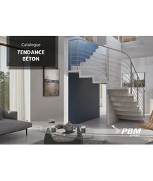 Catalogue Tendance Béton, une sélection créative d'escaliers en béton dédiés à la maison individuelle - PBM