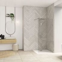 Paroi fixe pour un espace douche ouvert | SMART DESIGN SOLO FACTORY