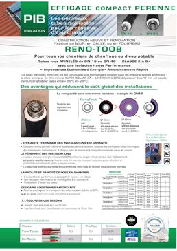 Tubes inox annelés à isolation intégrée pour le chauffage et l'ECS | Reno-Toob