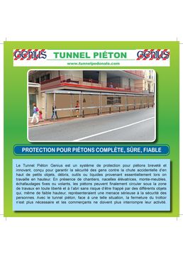 Tunnel complet et fiable pour passage piéton | Genius  