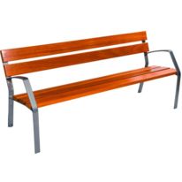Banc de ville design Modo-08 - 5 lames - Longueur 180 cm
