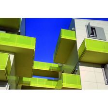 Garde-corps avec recouvrement du nez de dalle | AREAL PASSANT DEVANT DALLE