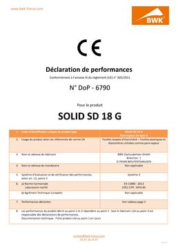 Membrane d'étanchéité à l'air pare-vapeur (Sd ≥18m) | SOLID SD 18 G