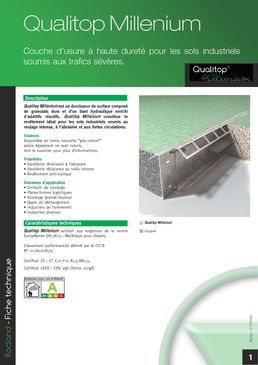 Durcisseur de surface pour sol industriel | Qualitop Millenium