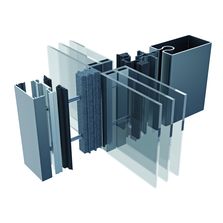 Système de profilé acier pour mur rideau sur bâtiment passif | Therm+ FS-I
