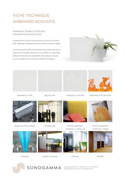 Panneaux translucides aux perforations microfines | Airboard Acoustic