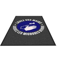 Tapis d'entrée personnalisé Covid
