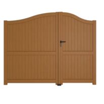 Portail battant bois avec accessoires réglables | Roquebrune