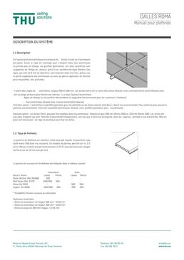 Dalle en acier galvanisé ou en aluminium pré-laqué pour plafonds | ROMA