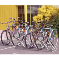 Râtelier 9 vélos sur 2 niveaux - Modèle au sol