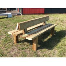 Banc public double Campagnard