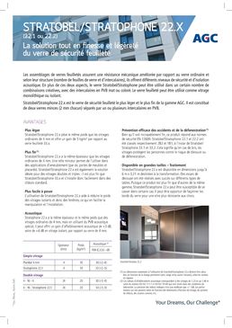 Verres feuilletés de sécurité ultra-minces | Stratobel et Stratophone 22.x