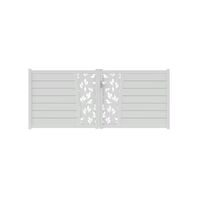 Portail battant Aluminium Pise décor feuille | LAPEYRE SERVICES