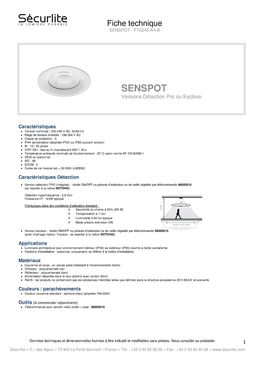 Downlight encastré LED à détection pour halls d'entrée et ERP | Senspot