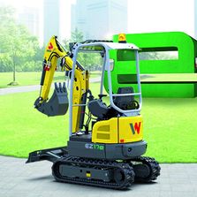 Mini-pelle électrique silencieuse sur batterie sans déport | EZ17e